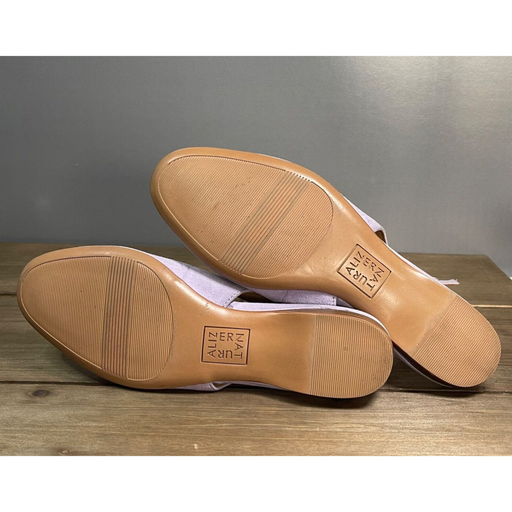 Naturalizer Women's Primo Slingback Flats Size 7 Lavender Purple Suede - Picture 11 of 15